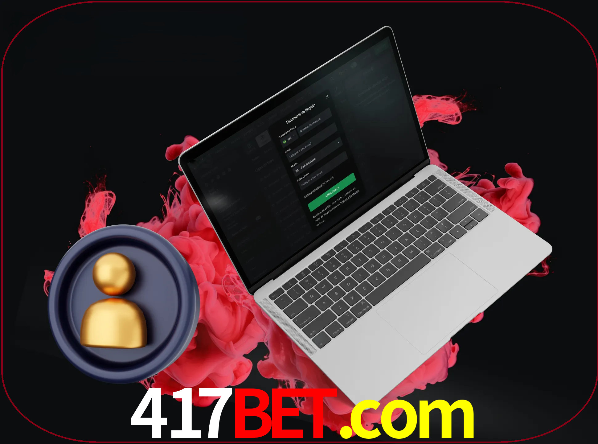No cabeçalho do site 417bet, clique no botão que o levará a um formulário especial onde terá de introduzir as suas informações actuais.