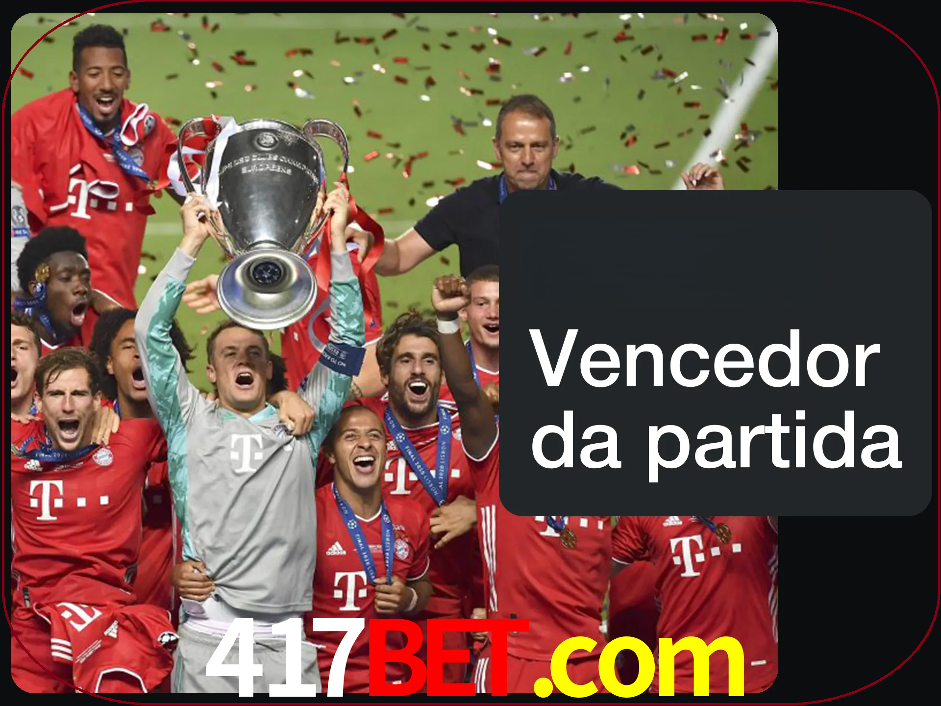 Aposte no vencedor e ganhe uma grande quantia de dinheiro.